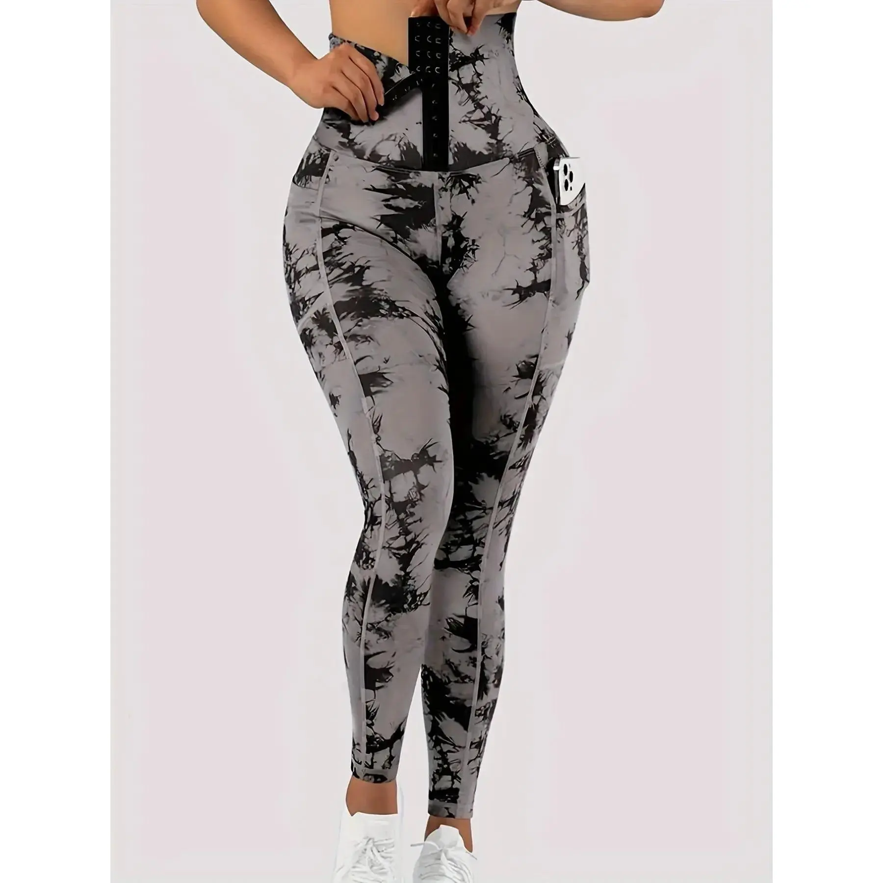 Women's High-Waisted Yoga Pants, High Waist Stretchy, Slim-Fit Elastic Sportswear, Thick Fabric Workout Bottoms, Fall & Winter Casual Wear, Soft Leggings, Gym Workout Leggings, Women Workout Clothes