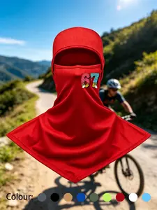 1pc/3pcs New Arrival Balaclava Number 67 Printing Full Face Mask Outdoor Sunscreen Dust Hood Balaclava Hat Unisex Sweat Absorbing Breathable Quick Drying Neck Shawl Cycling Mask for Motorcycle Riding Fishing Outdoor Activities