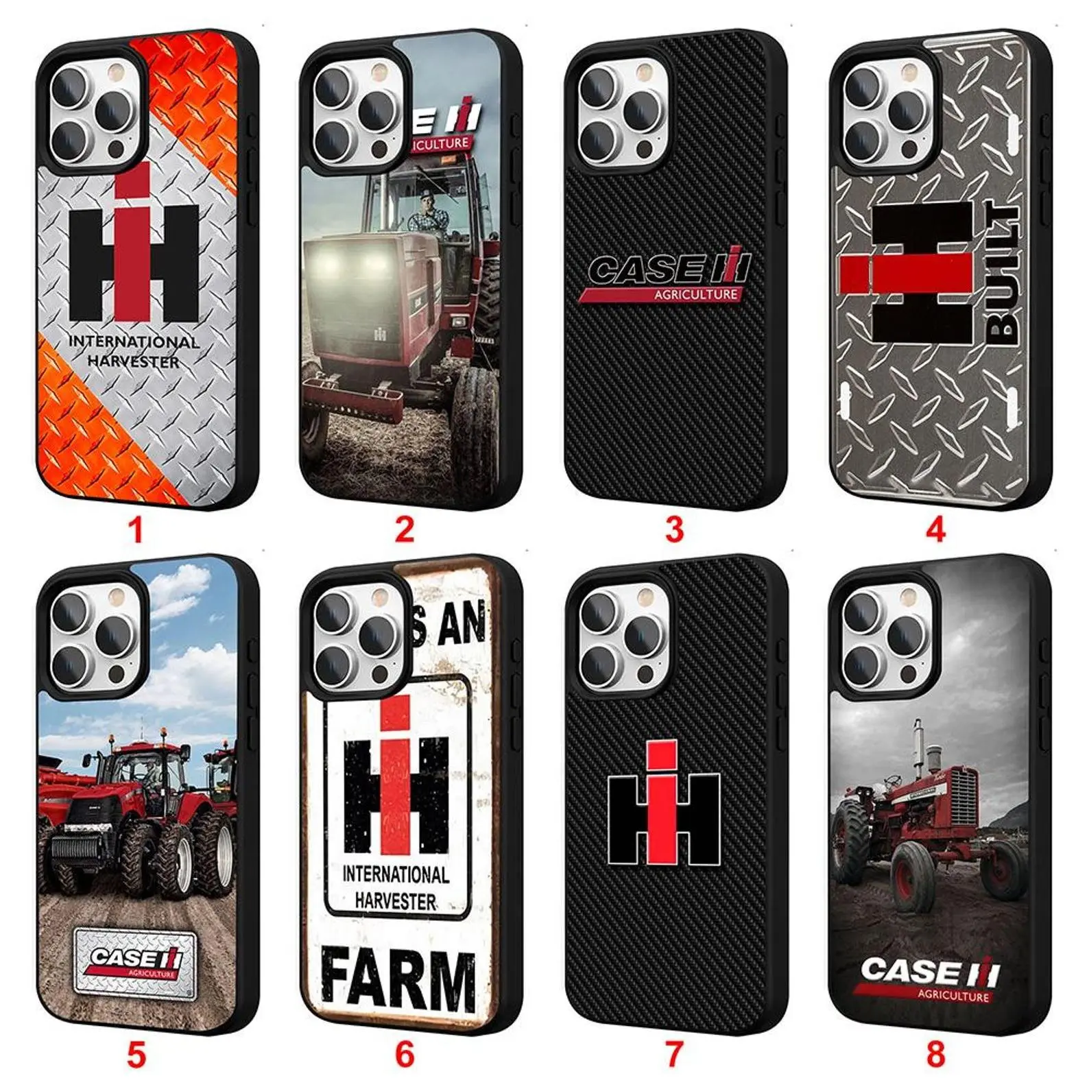 Case IH phone case, compatible with iPhone 11–17 Pro Max/Plus series and Samsung Galaxy S23–S25 series.