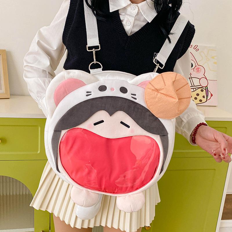 Y2k Japanese Cartoon Plush Backpack Kawaii Harajuku Anime Ita Bag Student Schoolbag Women Shoulder Bag New Girl Cosplay Knapsack