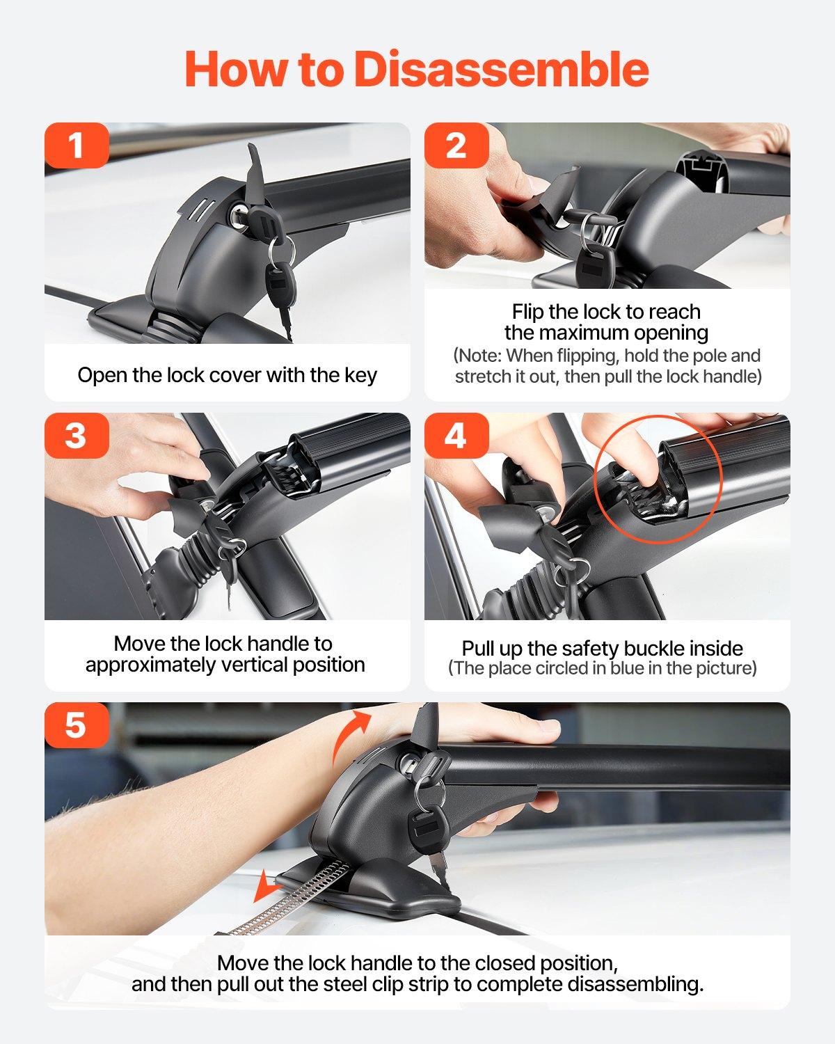 VEVOR Roof Rack Cross Bars, Universal Fit for Naked Roofs Without Raised Rails/Flush Rail/Black Moldings, 165 LBS Capacity, Lockable Heavy Duty Aluminum Crossbar Racks Roof Rail Rooftop Luggage Canoe VEVOR Roof Rack Cross Bars, Universal Fit for Naked Roofs Without Raised Rails/Flush Rail/Black Moldings, 165 LBS Capacity, Lockable Heavy Duty Aluminum Crossbar Racks Roof Rail Rooftop Luggage Canoe