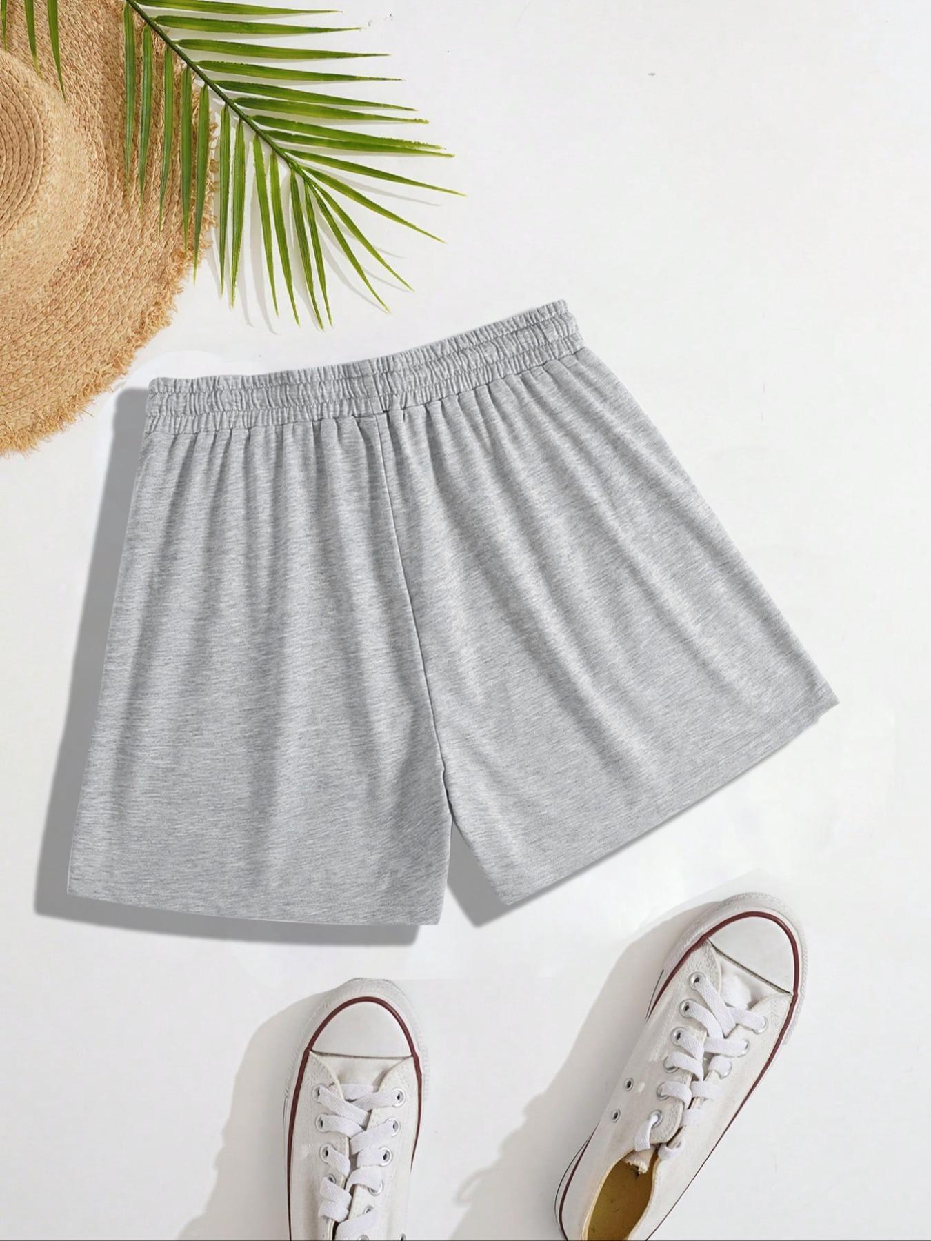 Women's Letter & Goose Print Boxer Brief, Casual Comfy Breathable Graphic Shorts for Daily Wear, Ladies Underwear for Summer