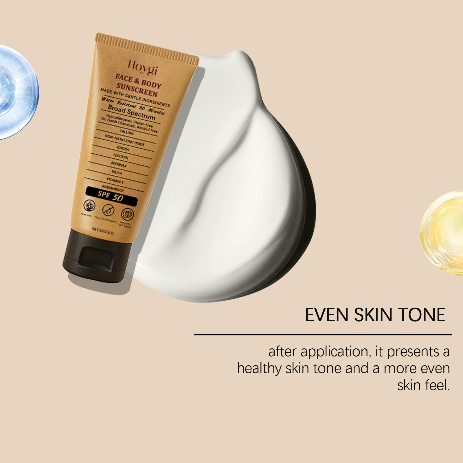 Hoygi Lightweight Protective Cream UV Protection Body Skin Moisturizing Isolation Summer Outdoor Protective Cream