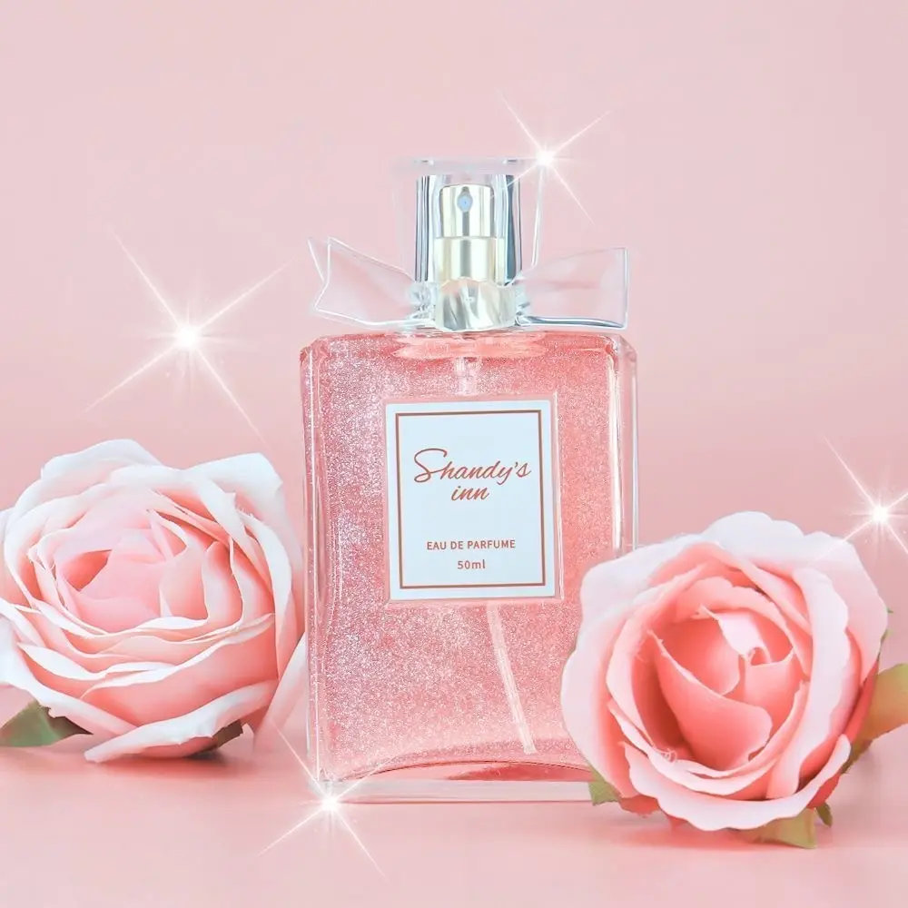 50ML Romantic Sweet Women's Perfume, Long-Lasting Fresh Rose Scent, Floral Scents, Elegant Light Fragrance, Fashion Party Perfume Gift for Girlfriend, Floral Scent Perfumes