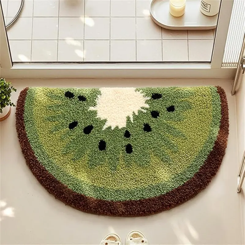 Cute Fruit Bath Mat - Thick, Super Absorbent, Ultra Soft Quick-Dry, Washable Plush Rug for Bathroom, Shower, Kids' Room