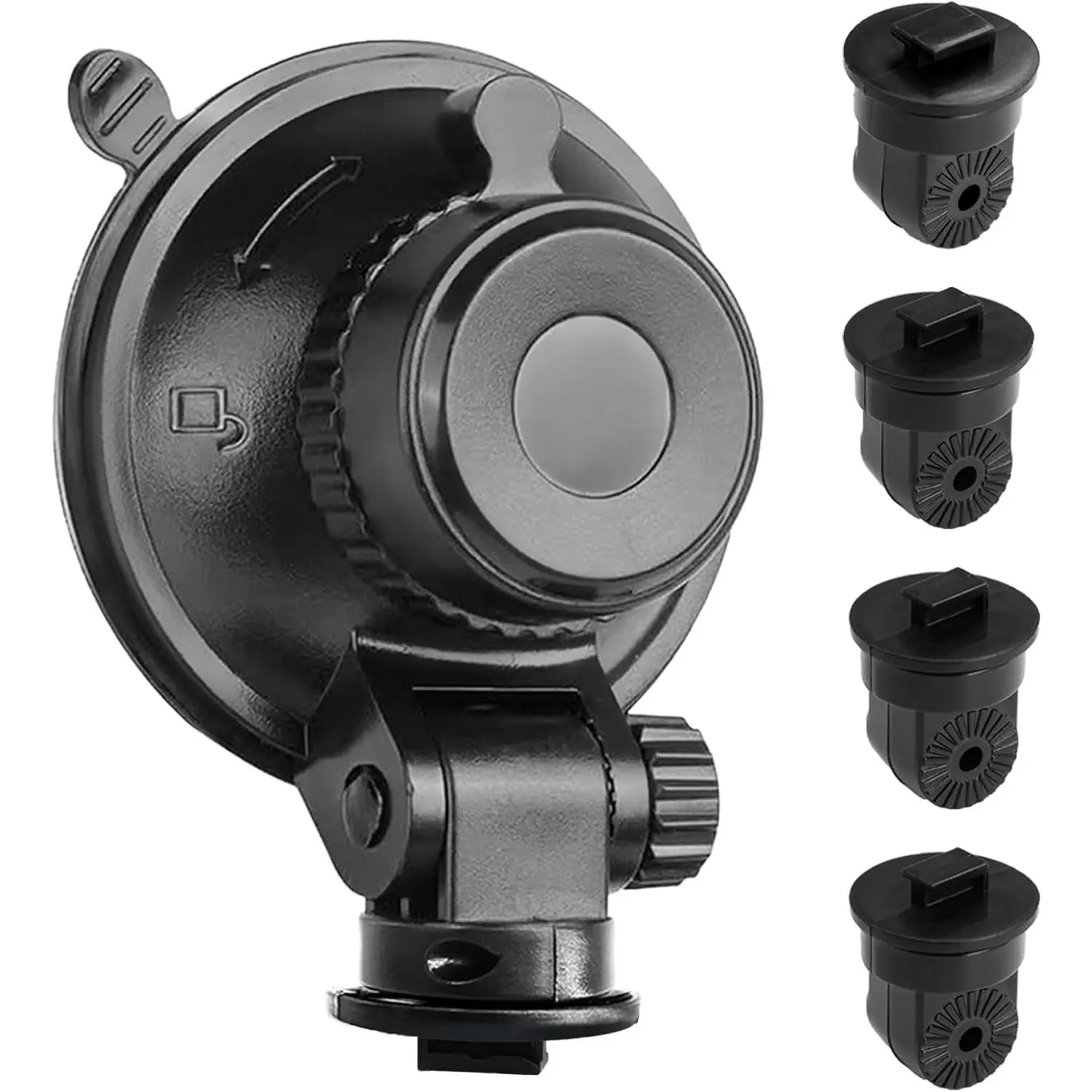 S504 Suction Cup  Cam Mount Holder (5th Gen) with 4 count 360 Rotating Joints for Apeman Ssontong Biuone iZEEKER HaHoco and  Other   Cameras