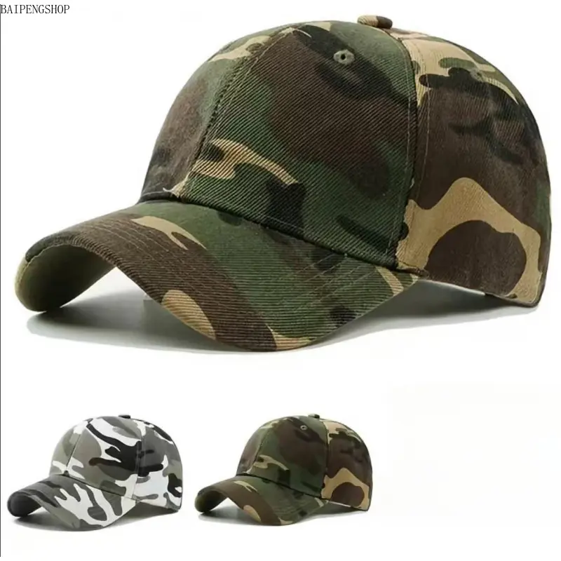 Tactical Military Camo Baseball Cap for Men Women, Adjustable Snapback Army Combat Sun Hat, Lightweight Breathable Outdoor Sport Hat for Paintball Hunting Camping, Assorted Camouflage Patterns
