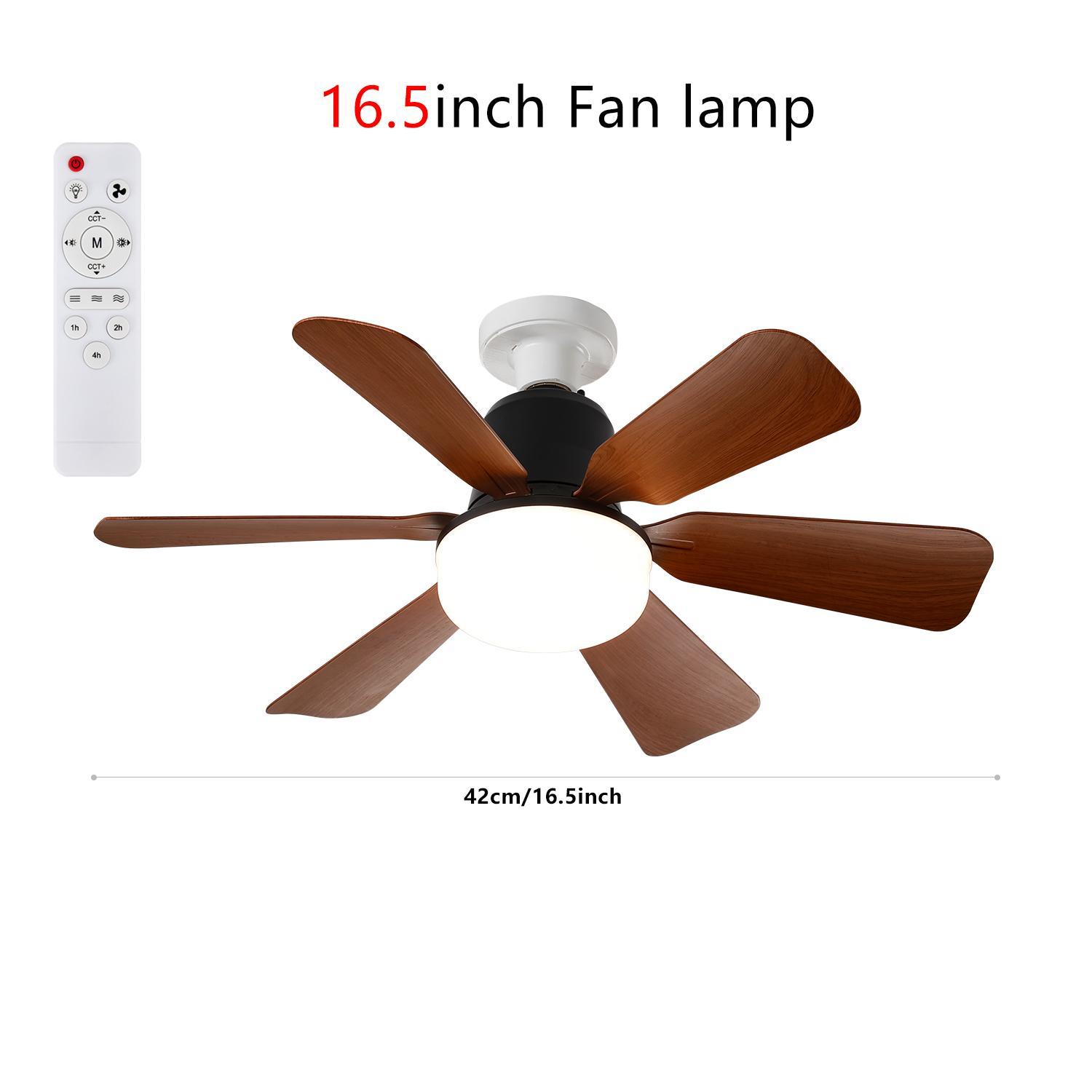 Remote Control Socket Fan Light, 2 in 1 Adjustable Wind Speed and Lighting Ceiling Fanlights, Dimmable Ceiling Lights, Easy Ceiling Mount for Living Room Bedroom Kitchen