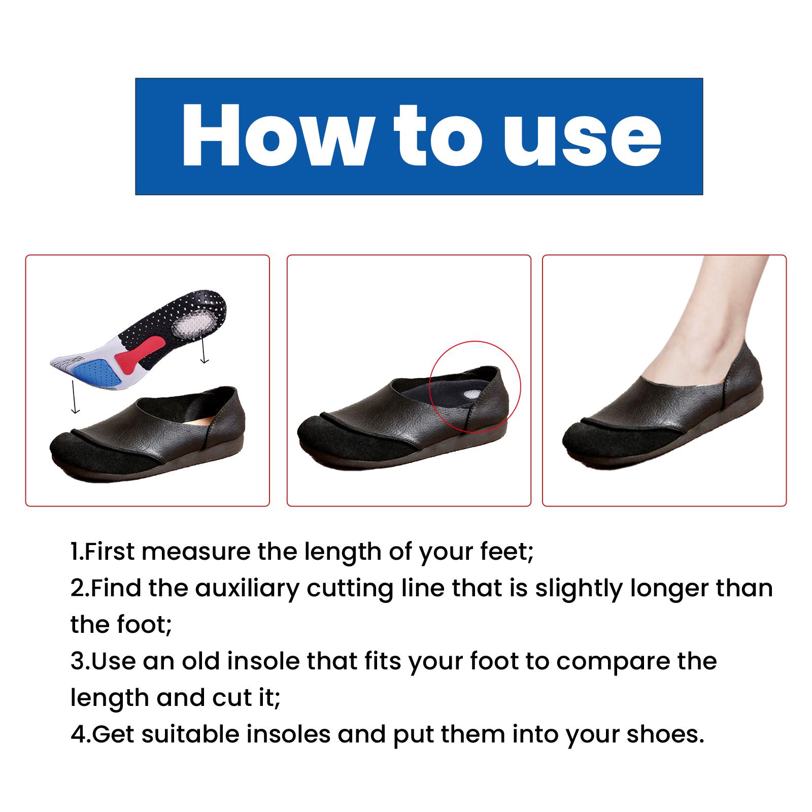 Houkea Insoles: Non-slip, wear-resistant, arch support, foot posture correction, body care, breathable insoles
