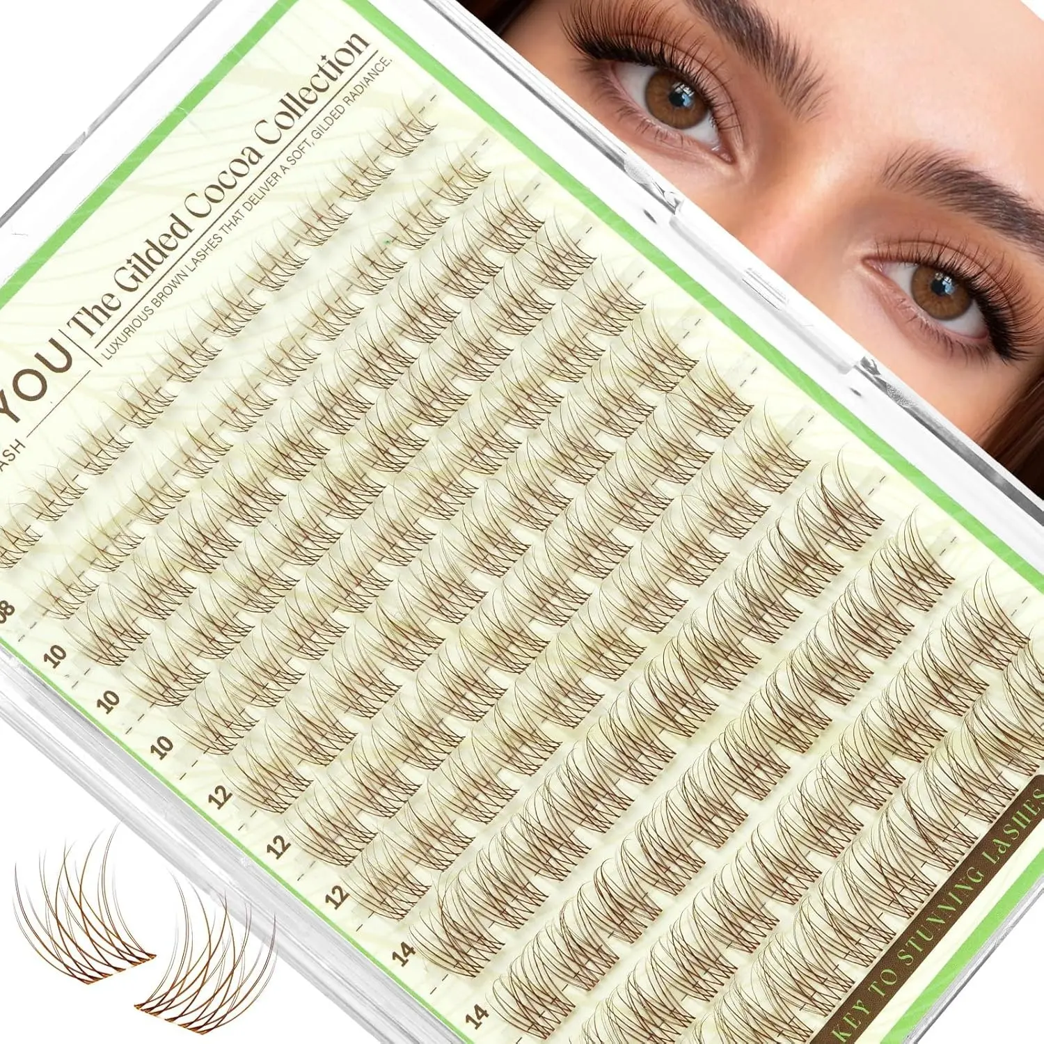 120 Pcs Comfortable Natural Lash Clusters, Soft and Comfortable Individual Eyelashes, Eyelash Extension, D Curl Fluffy Style, 8-16mm Mixed Length