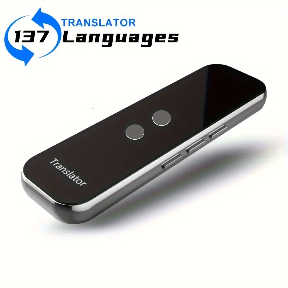 Portable Language Translator Device, Two-Way Instant Translator, APP Online Voice Translation, 137 Languages Supported, High Accuracy Translator Device for Travel Business Learning