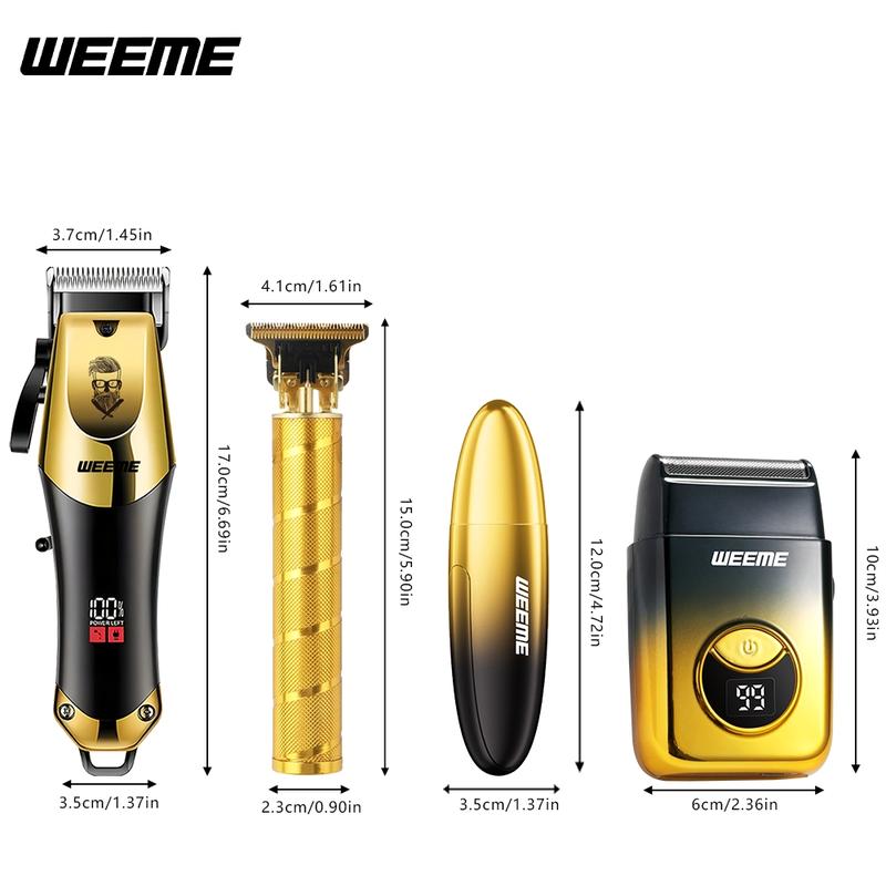Professional T-Blade Electric Shaver & Trimmer for Men, Rechargeable Grooming Tool with Built-In Battery, USB Charging Travel Shaver, Ideal Gift for Him