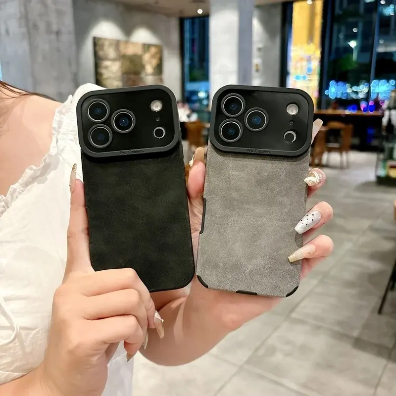 Luxury Suede Soft Sheepskin Phone Case - Multi-Model Casing for iPhone Series (17Air,17,16,15,14,13,12,11Pro Max Plus,X,XR,XS Max,7 Plus) - Shockproof,Matte,Protection Fits iOS Devices