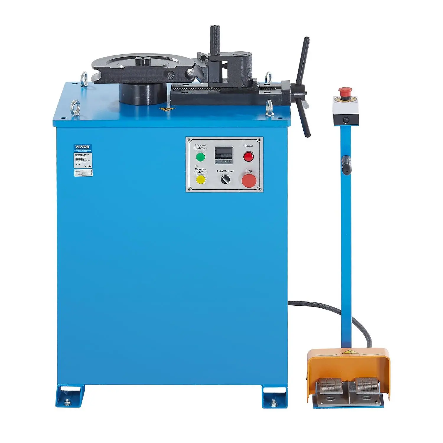 【DealsForYouDays】【DealsForYouDays】VEVOR Electric Tube Bending Machine, 1.5 KW Electric Tube Bender for 5/8 to 1-1/2 inch Pipes, Pipe Bender Machine with 5 Set Dies, Manual Auto Modes and 180 Max Bending Angle (220V 60Hz 3-Phase)
