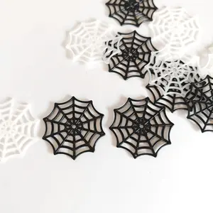 24/48pcs Horror Spider Web Decoration Set, Halloween Party Props, Realistic Spider Net Kit, Glow-In-The-Dark Mix