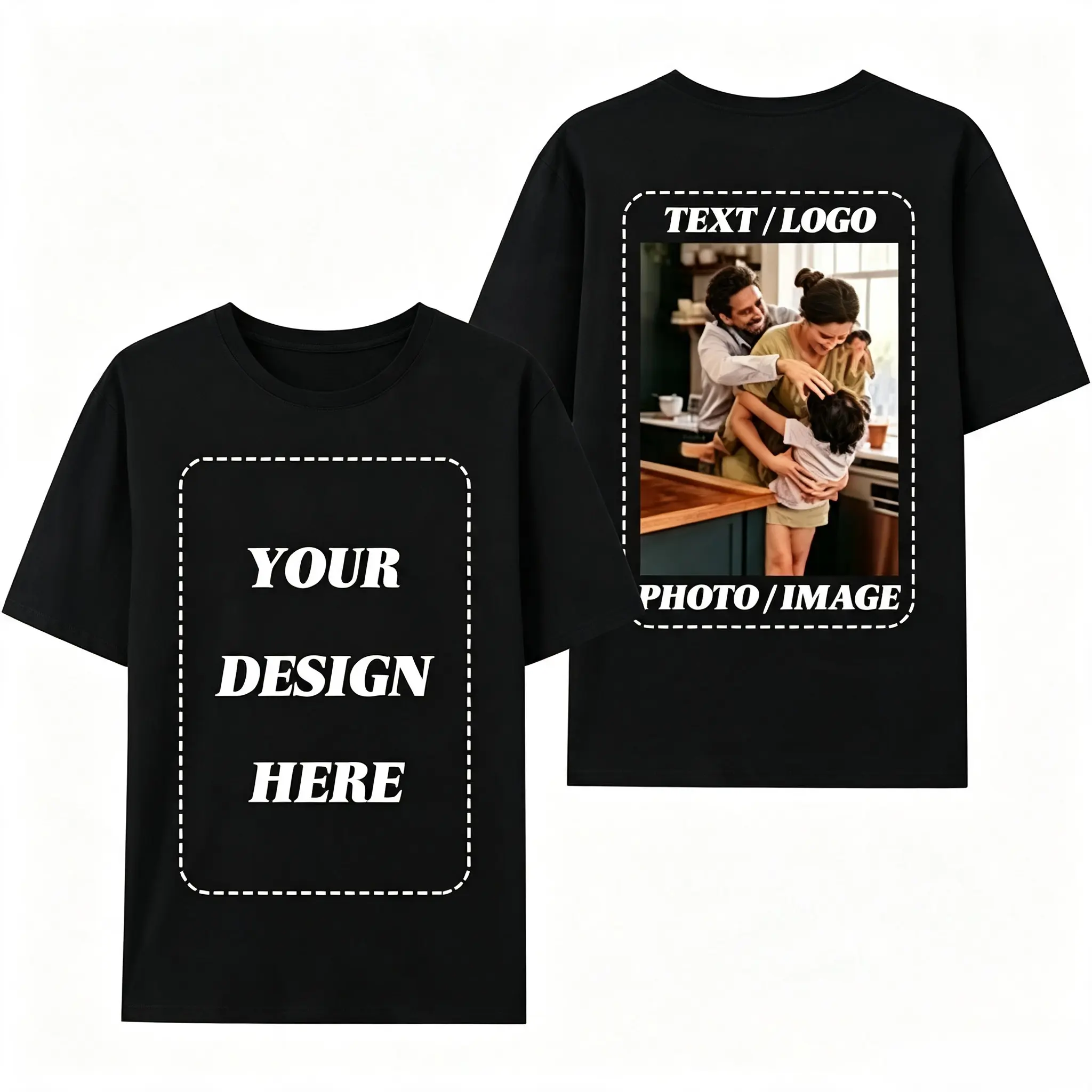 Carpesun Custom T-Shirts for Men Women, Custom Tees Shirt Design Your Own, Personalized Photo/Text/Graphic T-Shirt