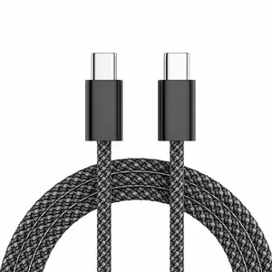 Type-C Data Cable, 60w Fast Charging, Compatible with Apple Samsung Huawei, Braided Durable, Strong Pull-Resistant