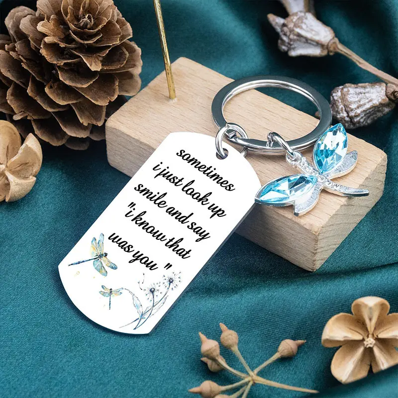 Sympathy Gift for Loss of Loved One, Memorial Keychain with Heartfelt Message, Stainless Steel Comfort Pendant, Remembrance Gift for Grieving Friend, Bereavement Gift for Friend