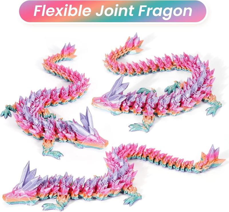 1pcs 3D Printed Dragon Egg with Dragon Inside, Mystery Crystal Dragon Egg for Easter Basket Stuffers, Easter Basket Essentials, Home Office Desktop Decor for Easter, Valentine's Day and New Year