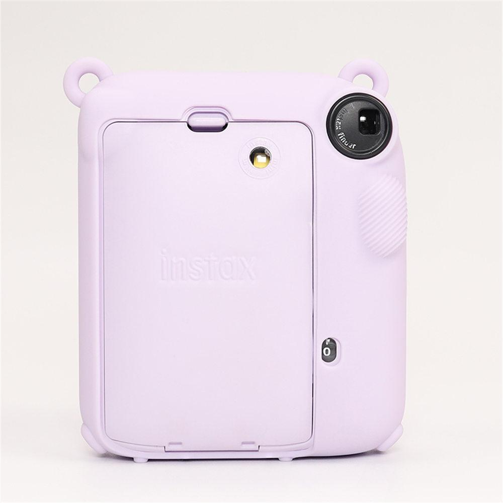 Soft Silicone Camera Bag Case For Fujifilm Film Instax Mini 12 mini 12 Body Cover Skin With Lens Cap