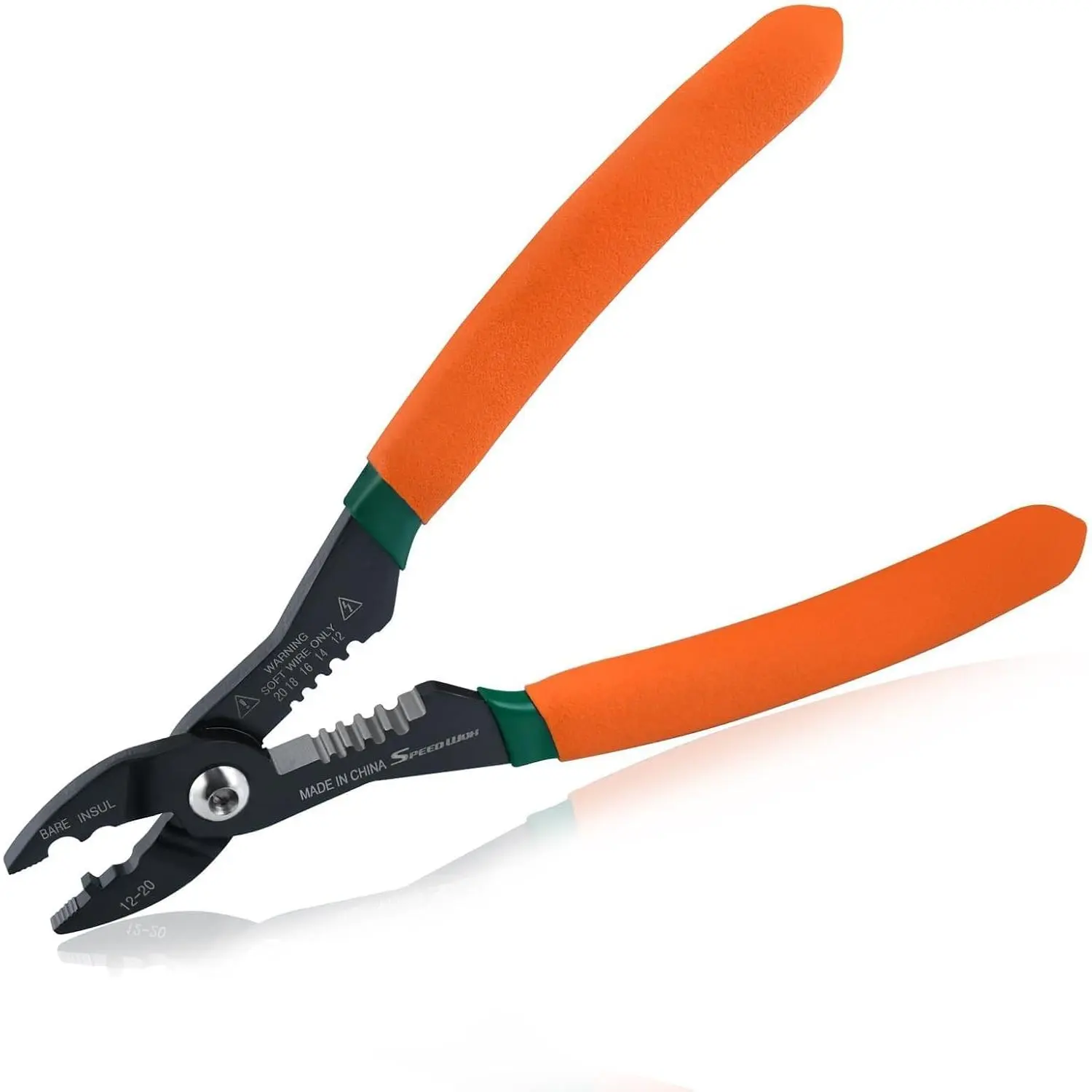 Pliers  Multi Purpose Electricians Pliers with Wire, Crimper, Gripper, Stripper 7" Compact Wire Stripper for 12-20 AWG & Non-Wires