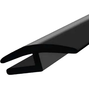 1.7M/5.6Ft Windshield Cowl Rubber Seal Strip, Front Rear Windshield Seal Strip, H-Shape Rubber Sunroof Seal,  Cuttable Weather Stripping Molding Trim Strips for Door Window
