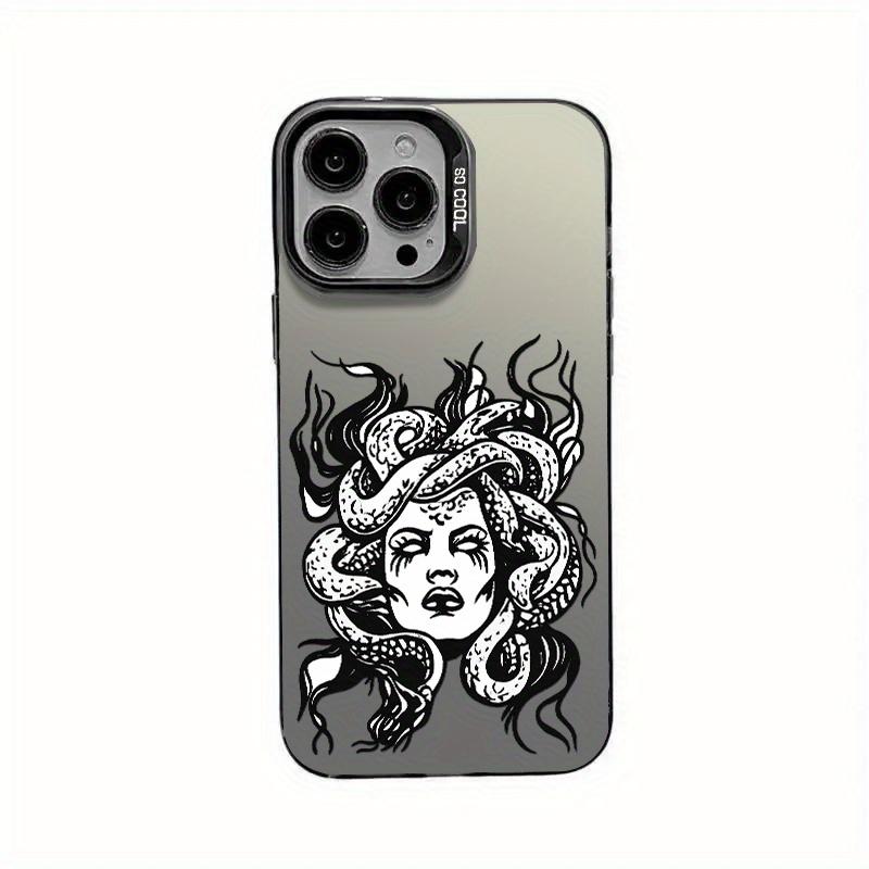 Medusa Pattern iPhone 16 15 14 13 12 XR XS X Plus Pro Max Phone Case Artistic Style Shockproof Protective Cover Durable Scratch-resistant Fashion Trend High-quality Lightweight Eco-friendly Material New Hot-selling Gift