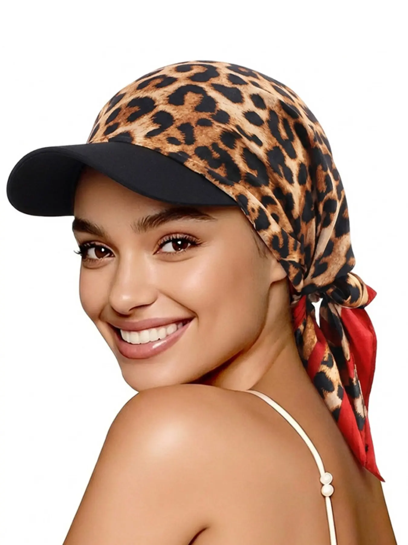 1pcs Chiffon Square Scarf Headband Hat, Outdoor Sun Protection Cap, Duckbill Fabric Hat, Stylish and Practical Accessory, Fashion Headscarf