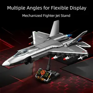 362-Piece High-Quality Building Blocks J35 Fighter Model Kit, Unisex Toy Set, Perfect Gift Box, Ideal for Home Decor & Collectors