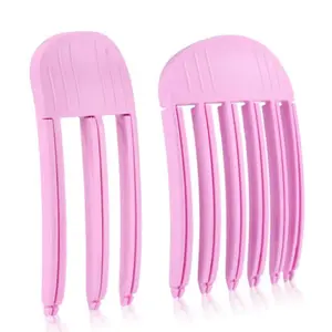 2 Pack Volumizing Hair Clips For Women, Fluff the roots Naturally, Volumizing Hair Root Lifting Comb, Bang Volume Clip（Pink Purple）