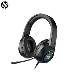 Hp New Over-Ear Headphones, Headset with Mic, 3.5mm & USB Audio Connection, Detachable Mic, Foldable Comfort, Surround Sound, Volume Control, Portable, Gift Ready