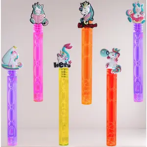 24 Pcs Unicorn Party Favors - Mini Bubble Wands for Kids, Cute Rainbow Birthday Party Supplies & Pinata Stuffers