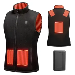 VEVOR Heated Vest, Women Electric Heating Vest with 16000 mAh Battery Pack, 6 Heating Zones Lightweight Rechargeable Winter-Vest with 3 Levels, for Outdoor Hiking Camping Fishing Skiing, Size L