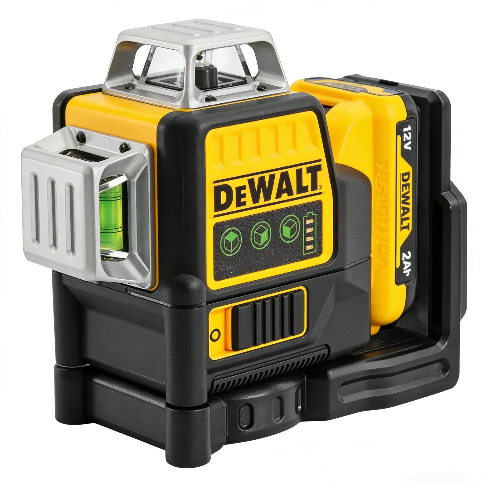 DEWALT 12V Green Laser Level 3×360° 12-Line, Self-Leveling, IP54 Waterproof, Ideal for Tile Installation