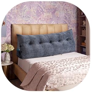 Headboard Wedge Pillow Large Headboard Pillow Wedge Pillow Headboard Soft and Supportive Bed Rest Reading Pillows for Sitting in Bed with Removable Cover