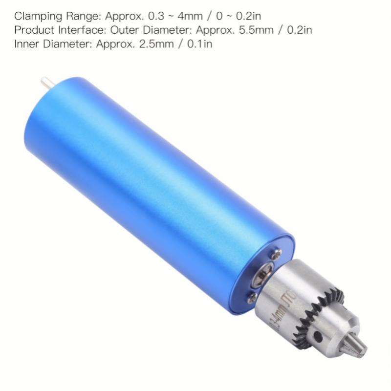 Compact & Lightweight Electric Hand Drill - Adjustable Micro Precision, Portable Woodworking Grinder with 0.3-4mm Bit Capacity, AC100-240V, Aluminum Alloy Body, US Plug