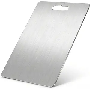 Titanium Cutting Boards for Kitchen - 100% Pure Double-Sided Food Grade Chopping Boards, Dishwasher Safe, Odor Resistant & Easy to Clean for Meat, Vegetables, Fruits (13.4"L x 9"W)