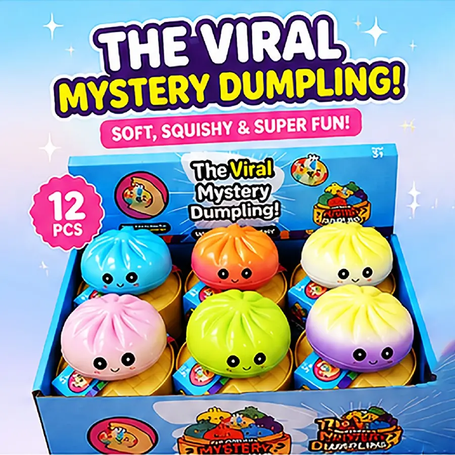 12pcs Colorful Gradient Expression Soft Bun Toys with Box, Soft Touch Stress Relief Toy, Cute Squeeze Fun, Squishy Steamed Bun, Unisex Model 2411xy08