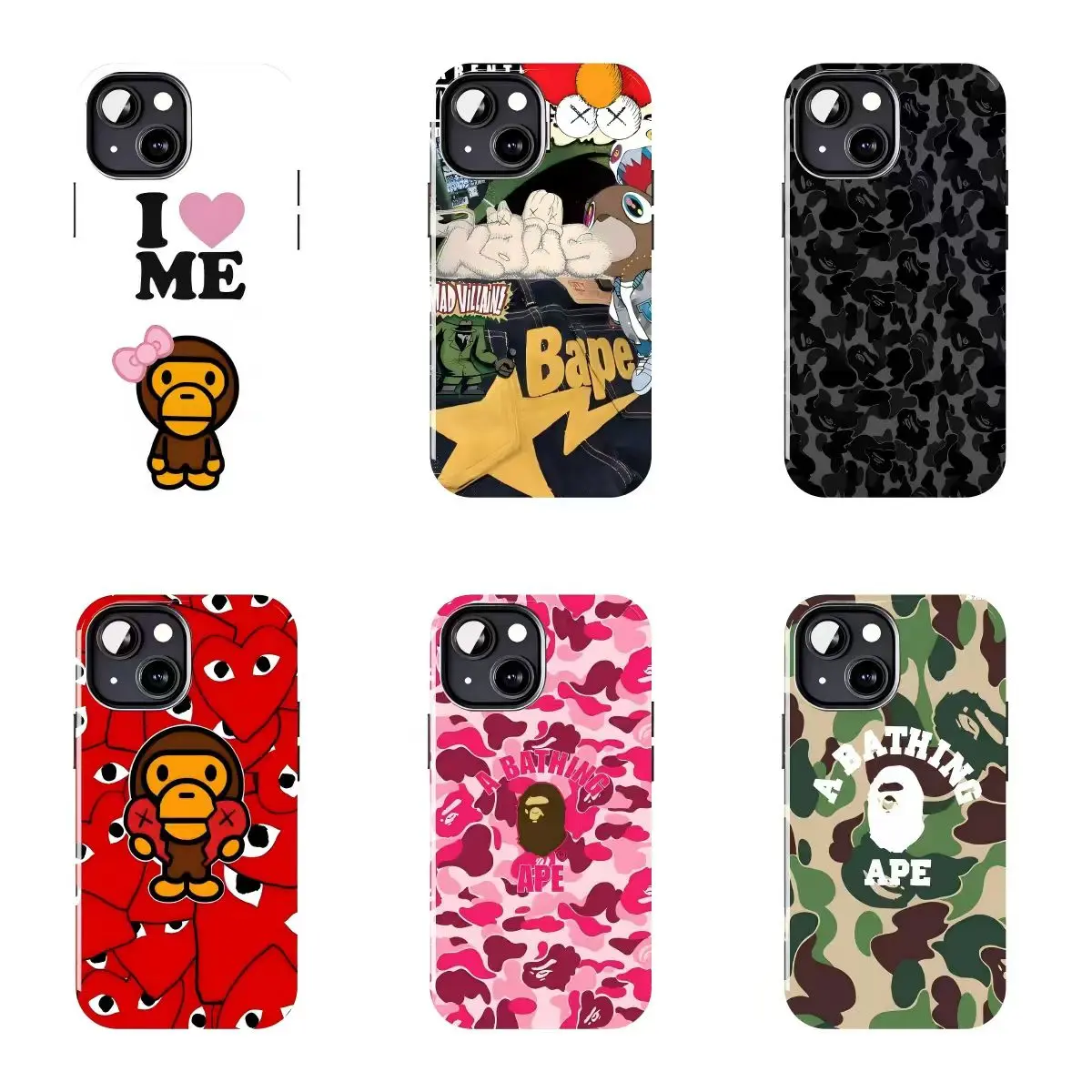 The Ultimate BAPE Ape Camo Phone Case Collection-for iPhone17 ProMax /16/15/14/13/12/11 Plus for Samsung phones, suitable for both men and women,  Perfect Gift for Women Men.A gift for the fans