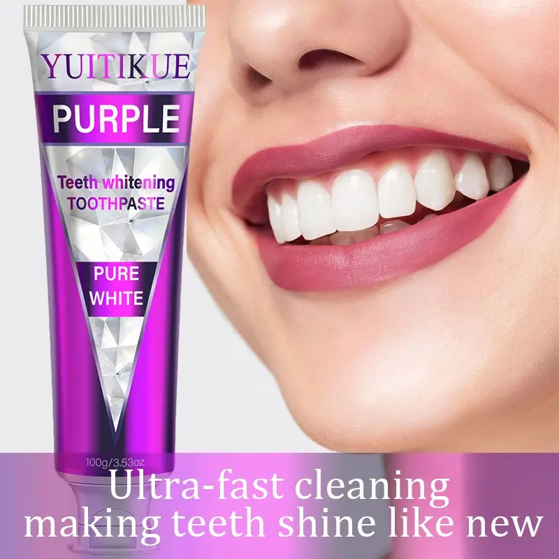 Yuitikue Whitening Toothpaste 100g, Hydroxyapatite Enamel Repair, Dual Polishing, Removes Coffee Stains, Mint Fresh, Anti-Sensitive, Daily Oral Care, Brightening Toothpaste