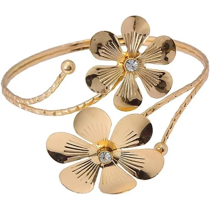 Upper Arm Bracelet Band Cuff Bangle Coil Bracelet butterfly flower  Armband Boho  for Women
