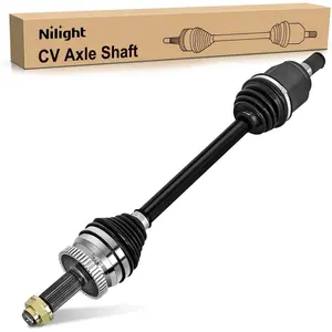 Nilight CV Axle Shaft Assembly - 40° Twist Angle, 49500c2210, 55#Steel, Dust Jacket, Extra Bellows - Compatible with 2015-2019 Hyundai Sonata L4 2.4L, 2016-2020 Kia Optima - Front Wheel Driver Side Replacement Half-Shaft Assembly