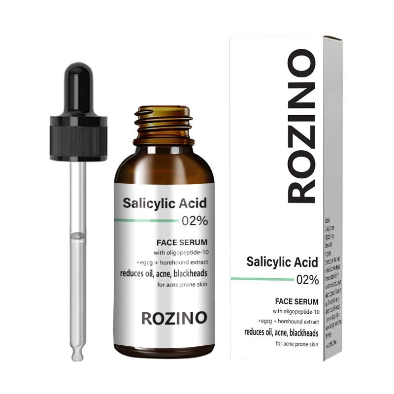 Salicylic acid serum moisturizes, nourishes, shrinks pores, improves closed comedones, and fades acne marks