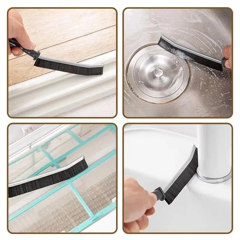 Durable Grout Gap Cleaning Brush Kitchen Toilet Tile Joints Dead Angle Hard Bristle Cleaner Brushes For Shower Floor Line 5/1Pcs