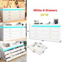 White-59"W (6 Drawers)