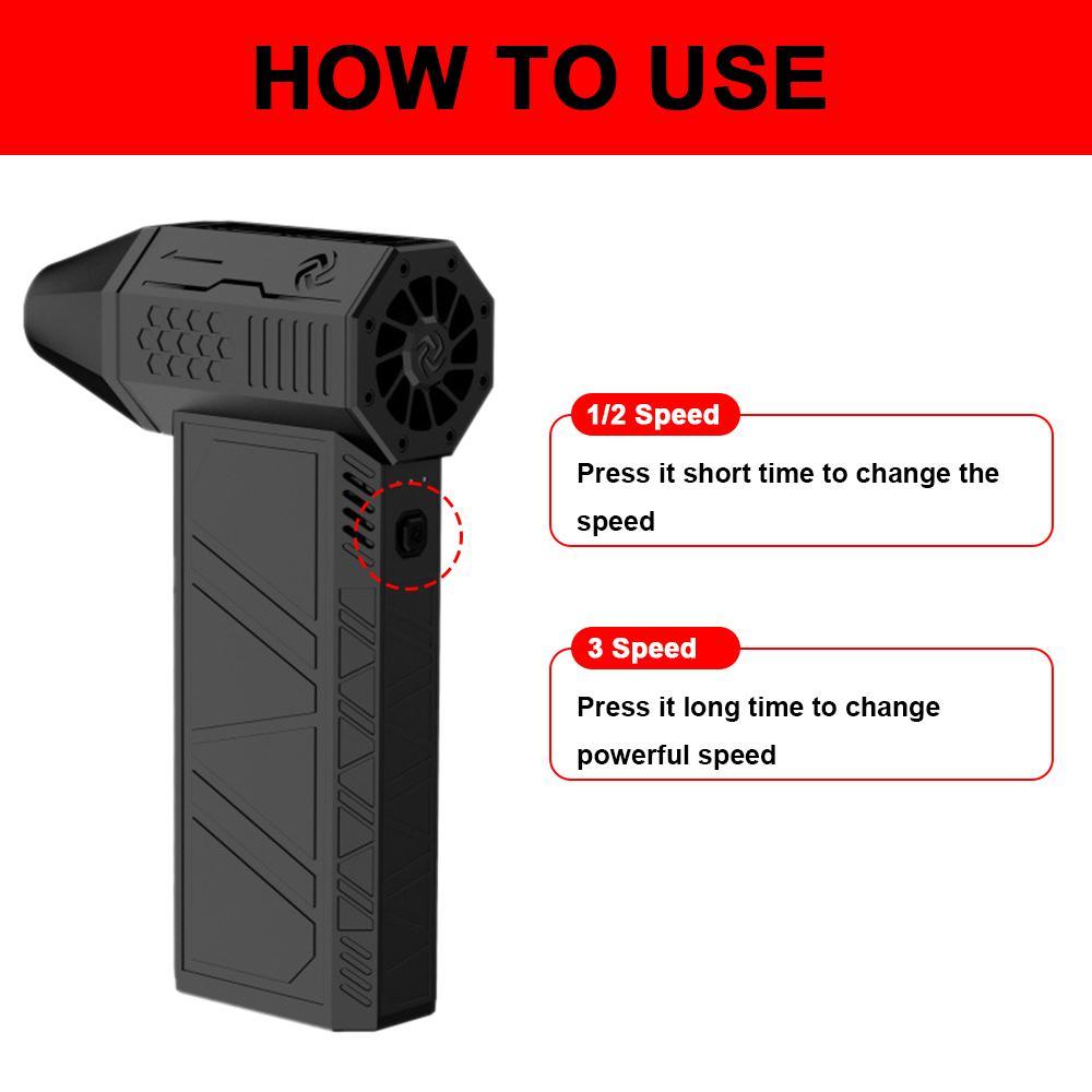 High Power Compressed Air Duster, 130000 RPM Electric Air Blower with Light, Durable Rechargeable 3 Gear Adjustable Cordless Jet Dry Blower for Car Home Keyboard Deep Cleaning, Car Electrical Appliances