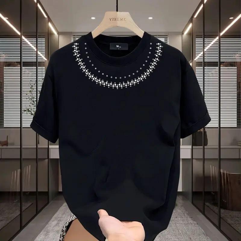 Summer Trendy Brand Men's Pure Cotton Short-sleeved T-shirt Versatile Teenage American Stylish Cool