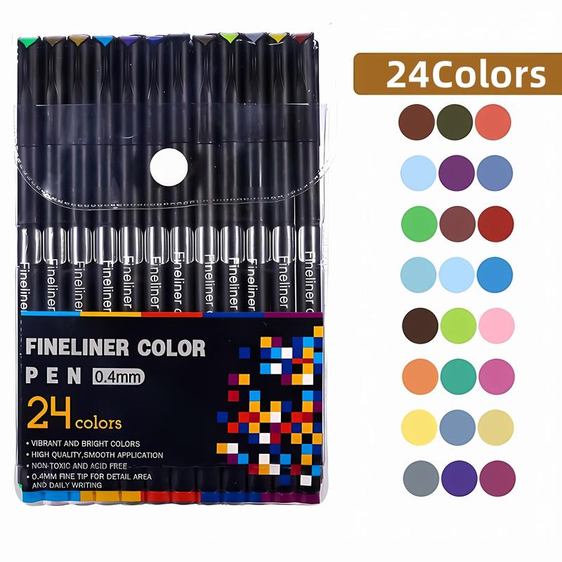 0.4mm Fineliner Pen, Drawing Painting Sketch Fine Line Art Marker, Art Drawing Supplies for Students School Home, Art Materials