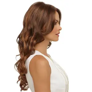 African Middle Part Long Curly Wig Euro American Style 26in