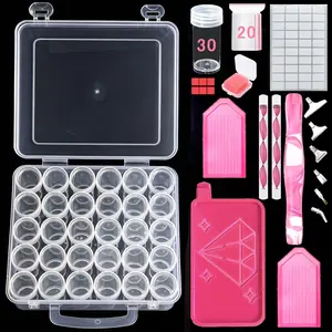 Diamond Painting Tools & Accessories Kit | DIY Diamond Art Supply Set with Storage Box, Wax, Pens, Trays & Tweezers | Essential Starter Pack for Beginners, Adults | Perfect for Stress Relief, Home Decor Crafting, Gift Making & 5D Cross Stitch Projects